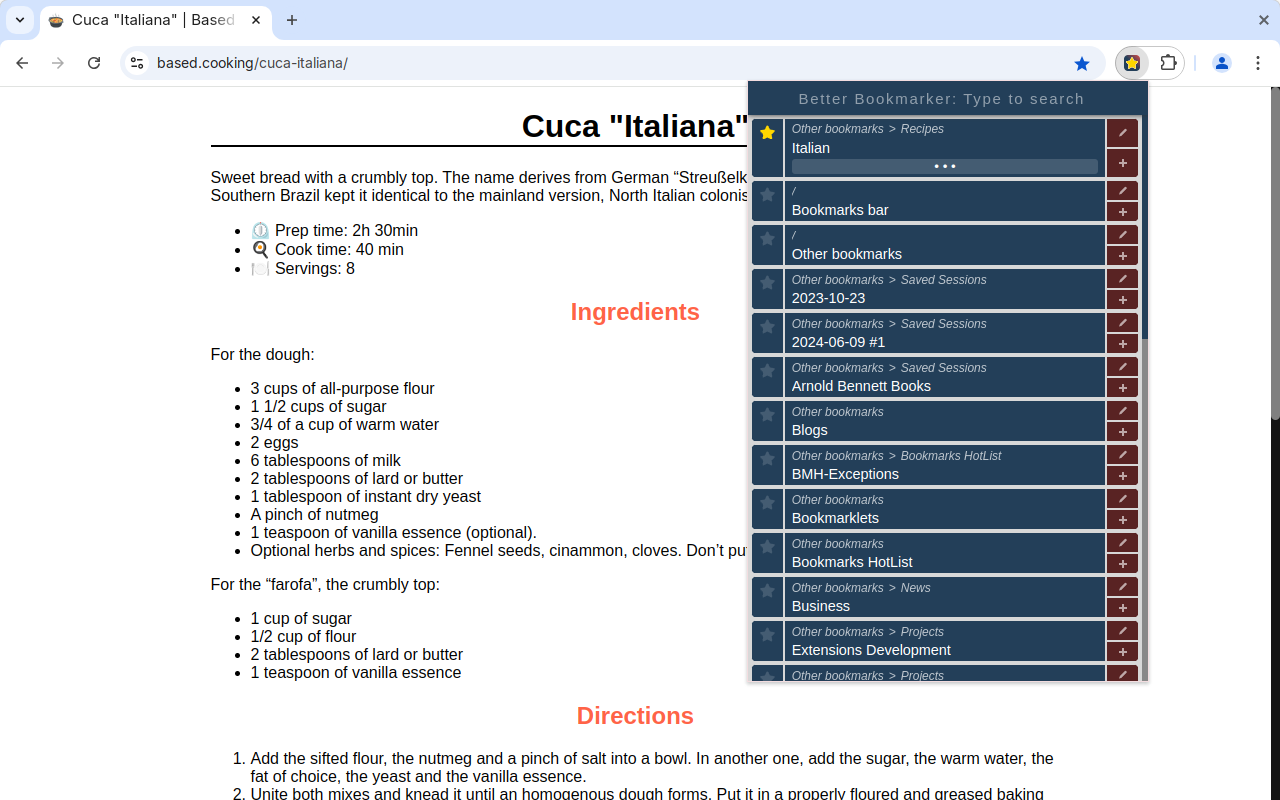 Better Bookmarker chrome谷歌浏览器插件_扩展第2张截图
