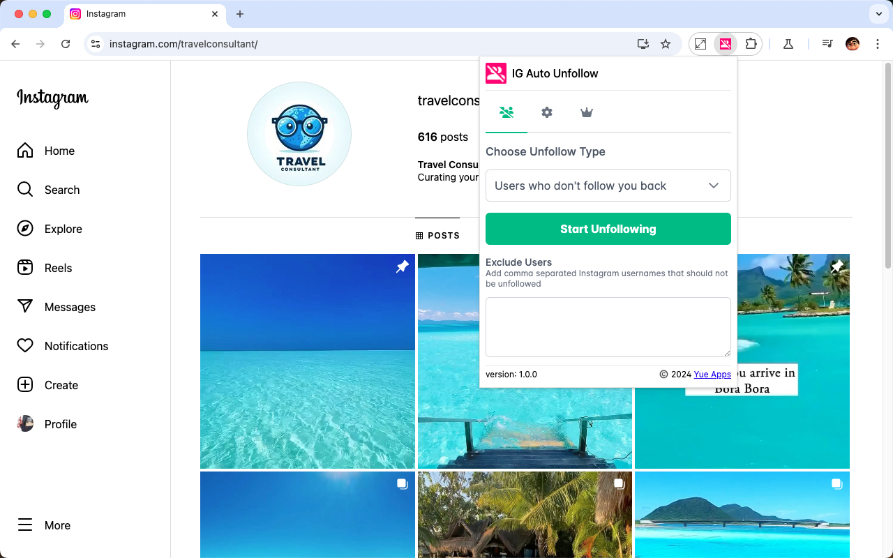IG Auto Unfollow chrome谷歌浏览器插件_扩展第1张截图