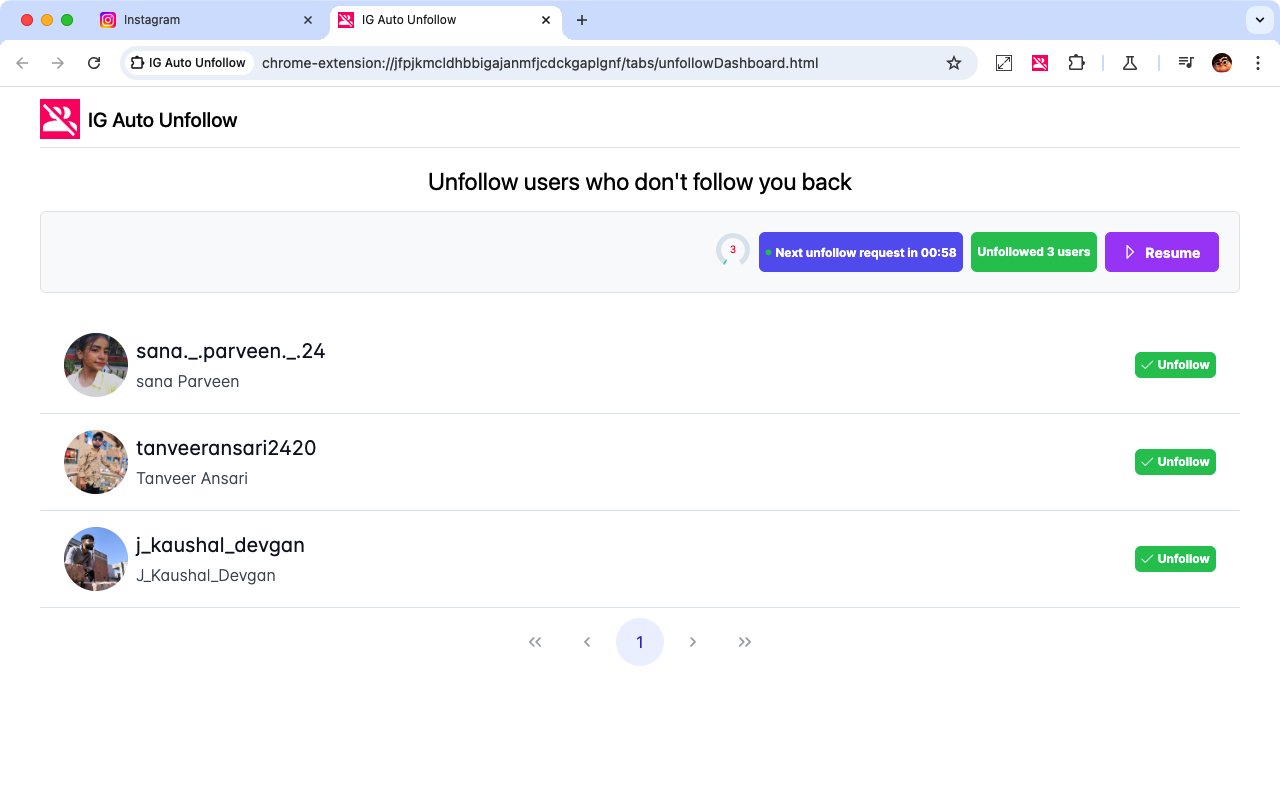 IG Auto Unfollow chrome谷歌浏览器插件_扩展第2张截图