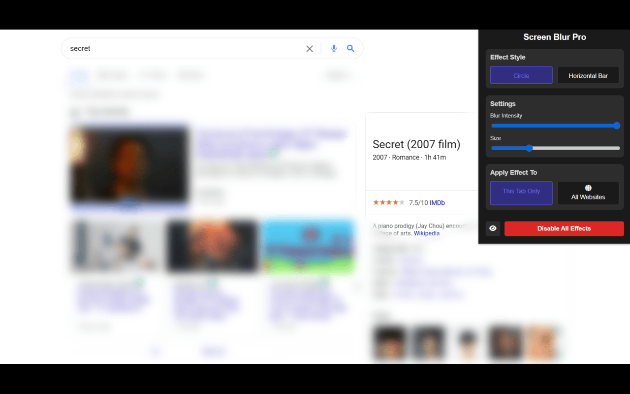 Screen Blur Pro chrome谷歌浏览器插件_扩展第1张截图