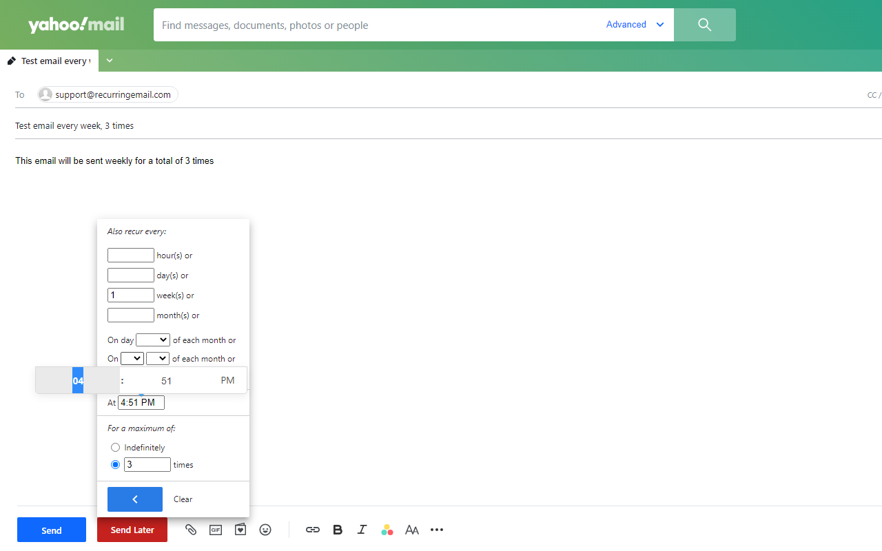 Recurring Email chrome谷歌浏览器插件_扩展第1张截图