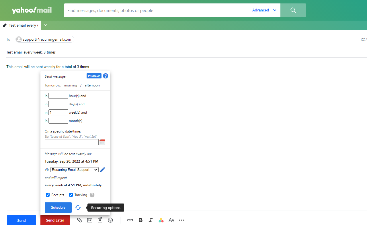 Recurring Email chrome谷歌浏览器插件_扩展第3张截图
