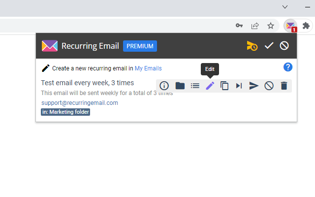 Recurring Email chrome谷歌浏览器插件_扩展第4张截图