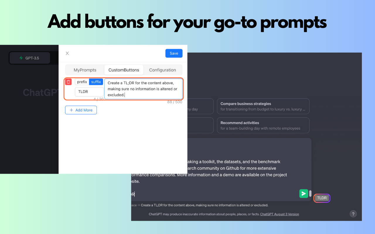 PromptSnippet chrome谷歌浏览器插件_扩展第3张截图