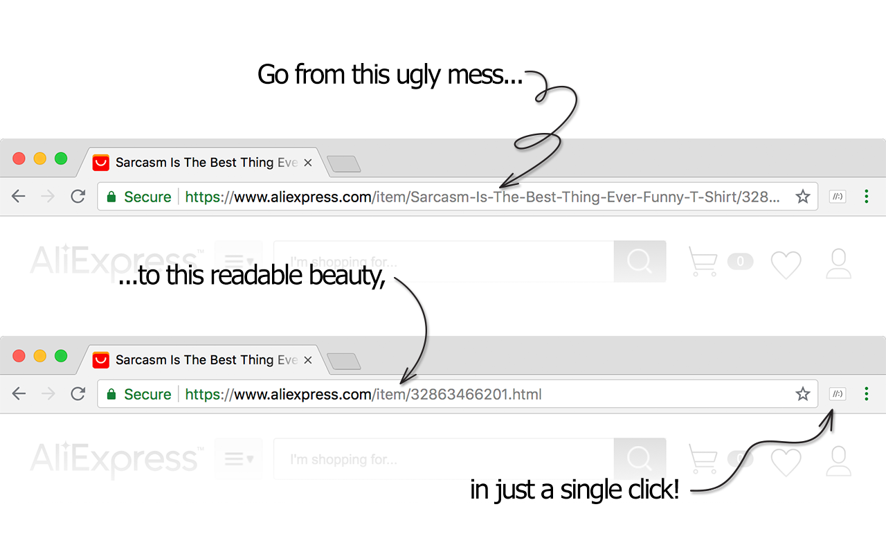 Shorten Shopping URL chrome谷歌浏览器插件_扩展第3张截图