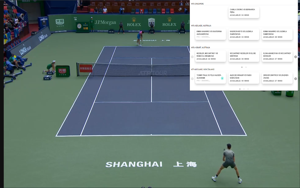 TimeCrunch Tennis Browser Extension chrome谷歌浏览器插件_扩展第2张截图