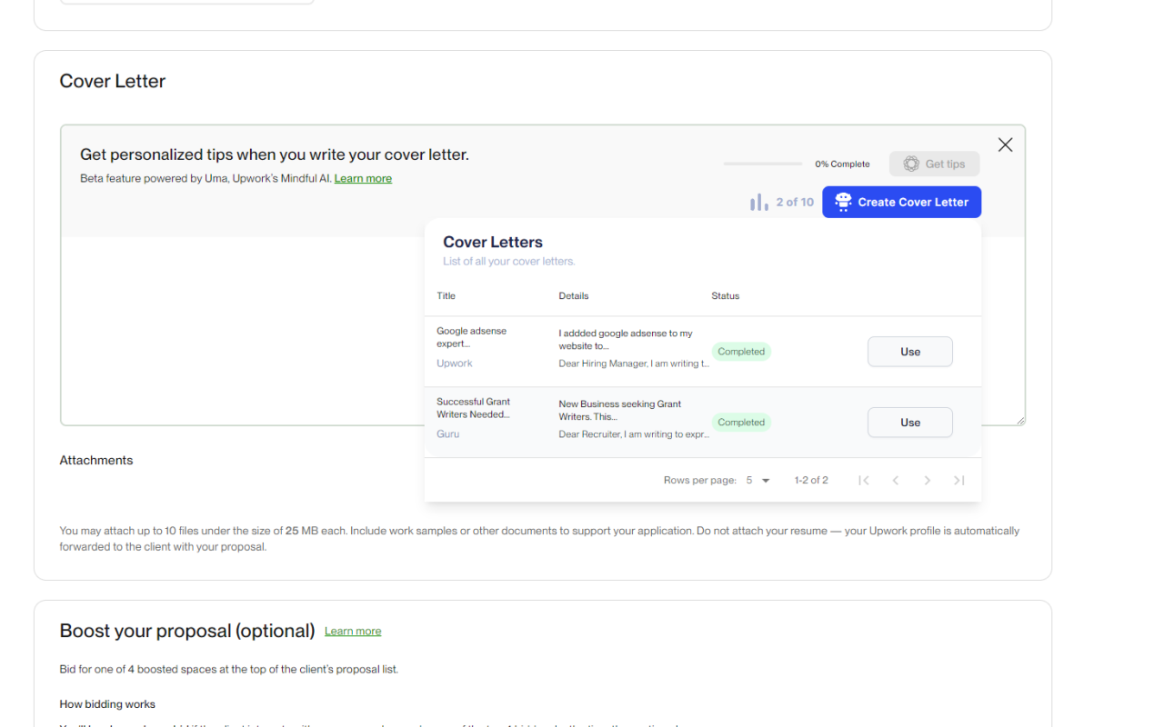 ProposalBot (formerly Upwork Cover Letter Job AI) chrome谷歌浏览器插件_扩展第2张截图