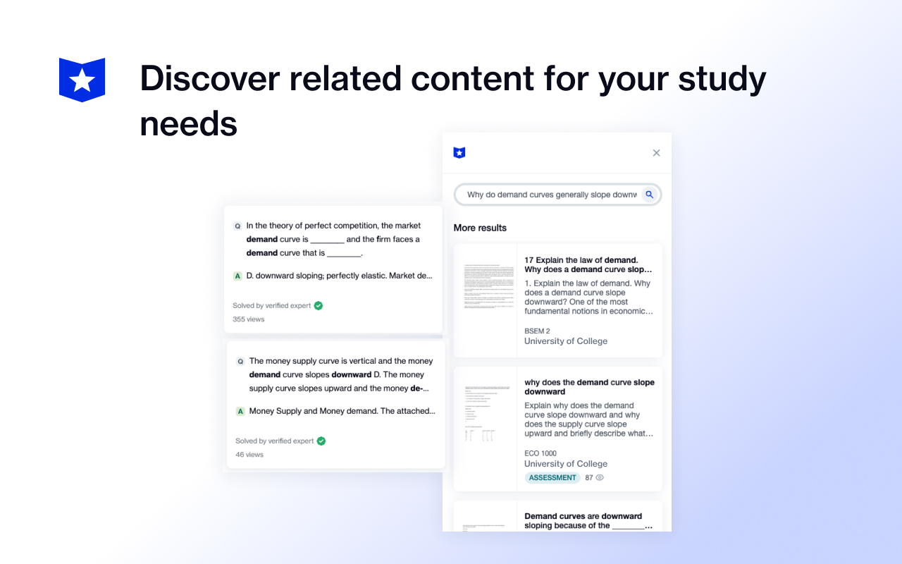 Course Hero: AI Study Assistant chrome谷歌浏览器插件_扩展第5张截图