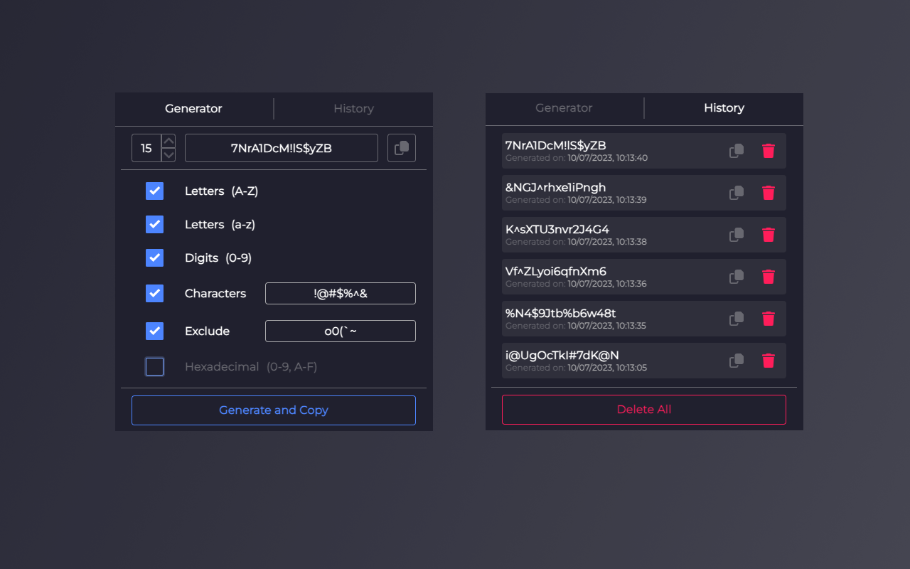 Password Generator chrome谷歌浏览器插件_扩展第2张截图