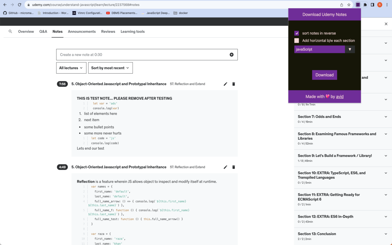 Udemy Notes Downloader chrome谷歌浏览器插件_扩展第1张截图