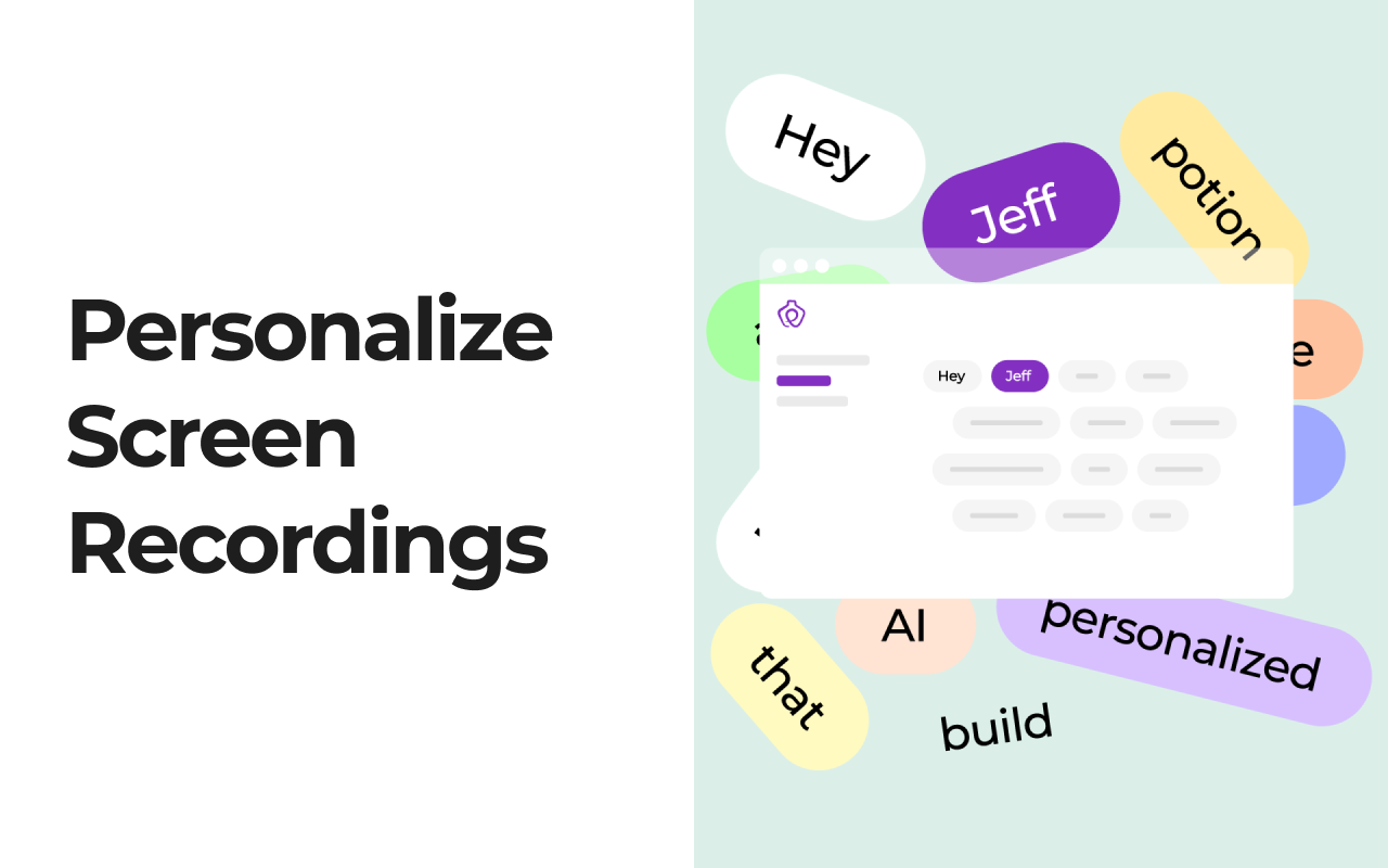 Potion Screen Recorder - Easily Create Personalized AI Videos chrome谷歌浏览器插件_扩展第2张截图