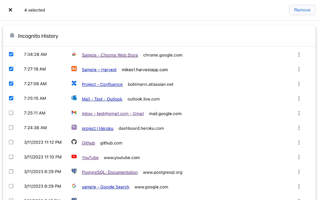 Incognito History chrome谷歌浏览器插件_扩展第1张截图