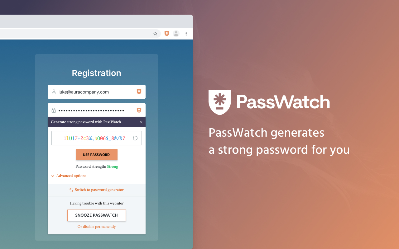 PassWatch chrome谷歌浏览器插件_扩展第4张截图