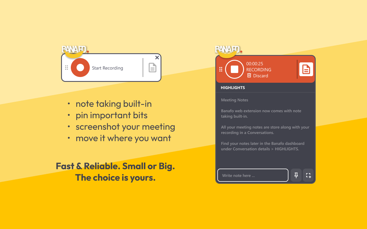 Banafo | Transcribe & Record Meetings chrome谷歌浏览器插件_扩展第1张截图