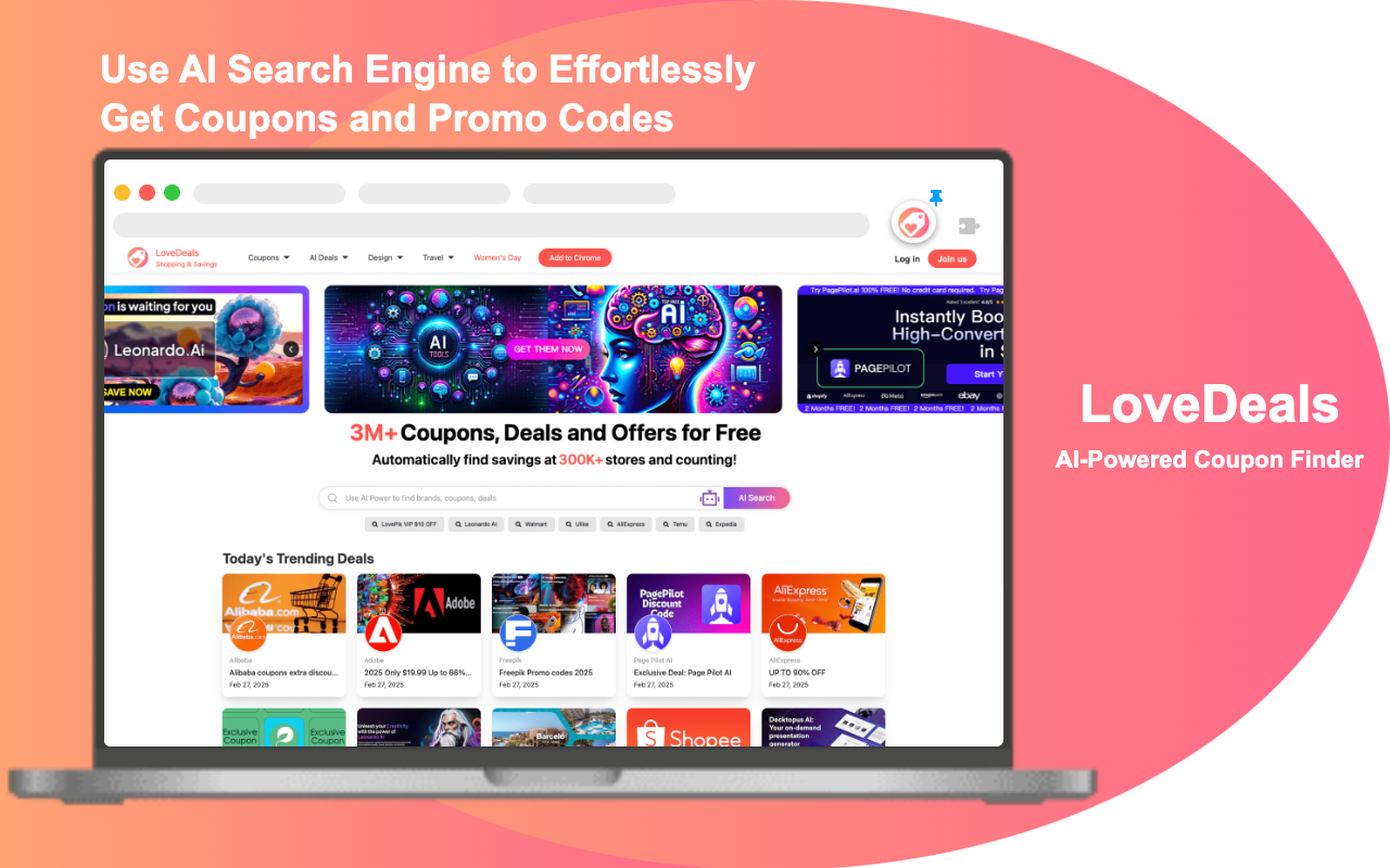 LoveDeals: Automatic Coupons & Deals chrome谷歌浏览器插件_扩展第5张截图