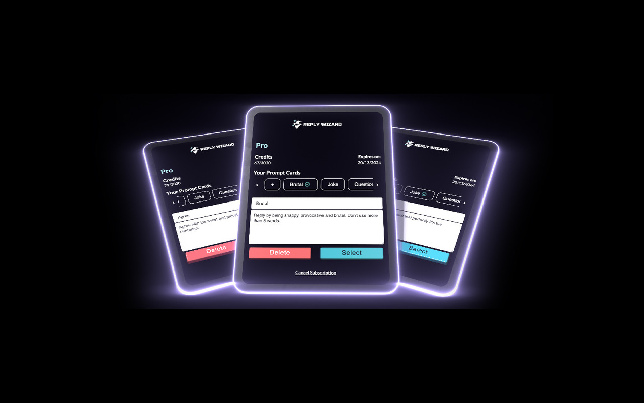 Reply Wizard - Customizable AI Reply Generator for Twitter and LinkedIn chrome谷歌浏览器插件_扩展第2张截图