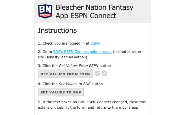 Bleacher Nation Fantasy App (formerly Fantasy Life App) ESPN Connect chrome谷歌浏览器插件_扩展第1张截图