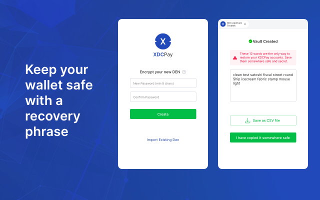XDCPay chrome谷歌浏览器插件_扩展第2张截图