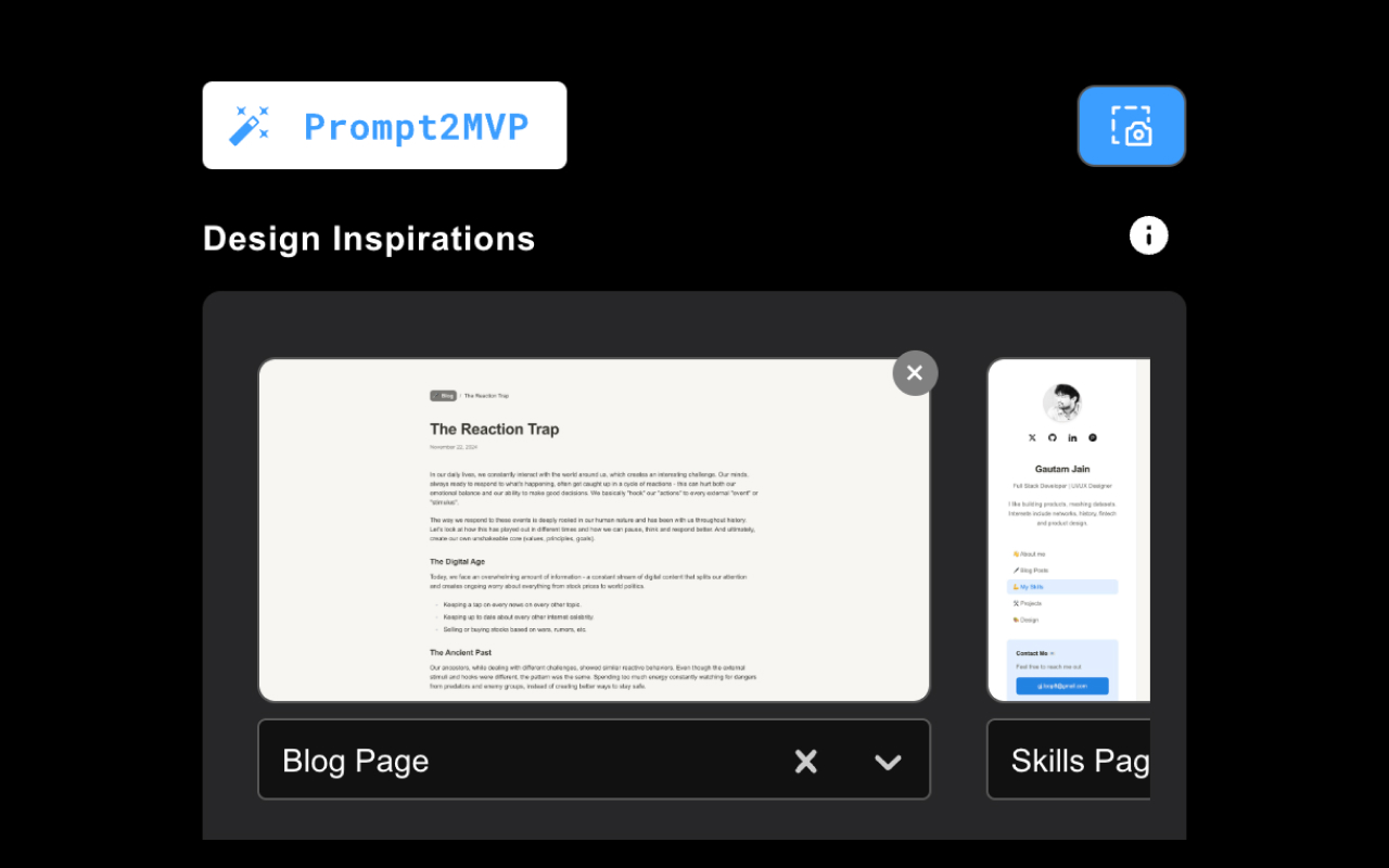 Prompt2MVP chrome谷歌浏览器插件_扩展第1张截图