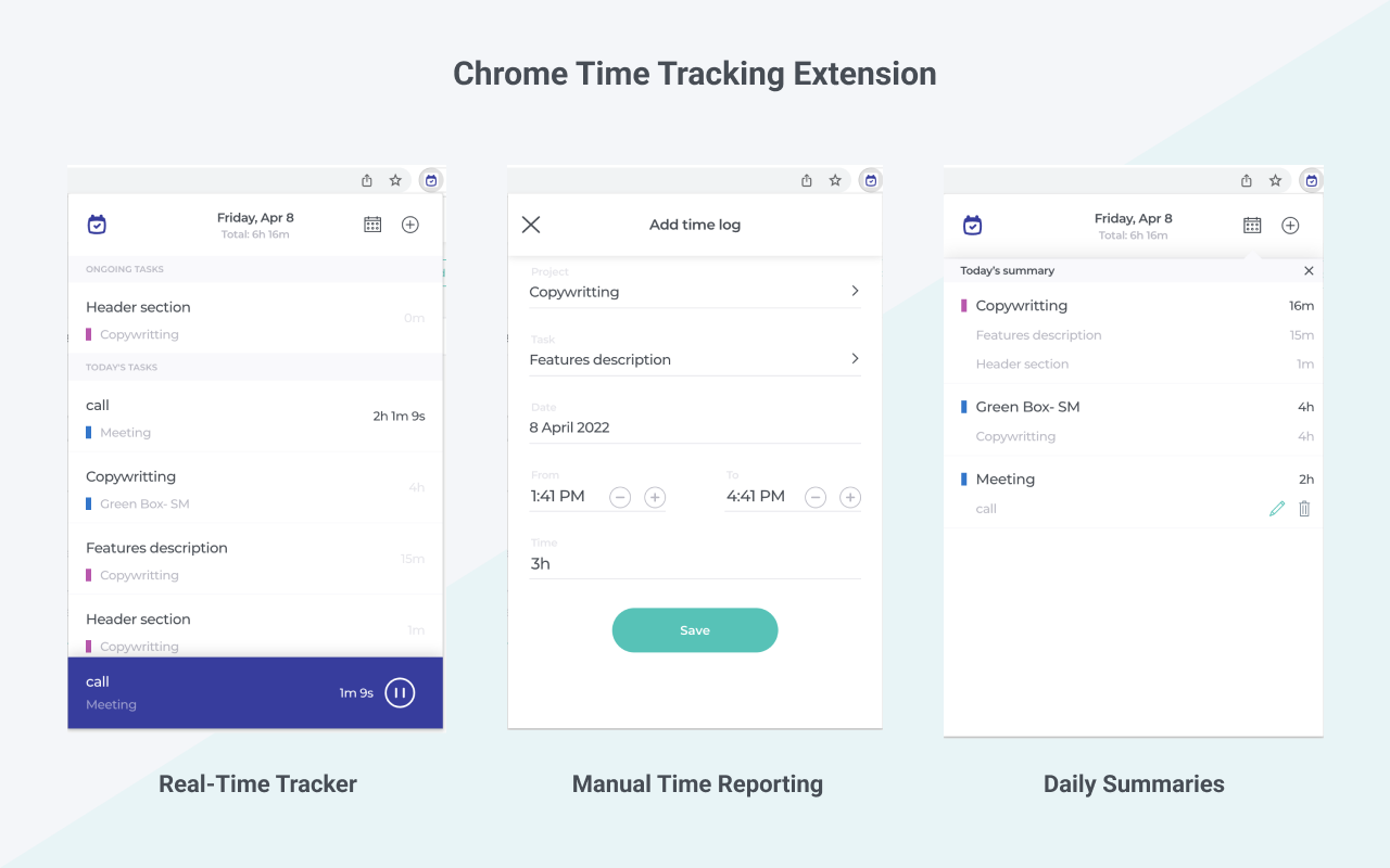 Timenotes - Time Tracker chrome谷歌浏览器插件_扩展第1张截图