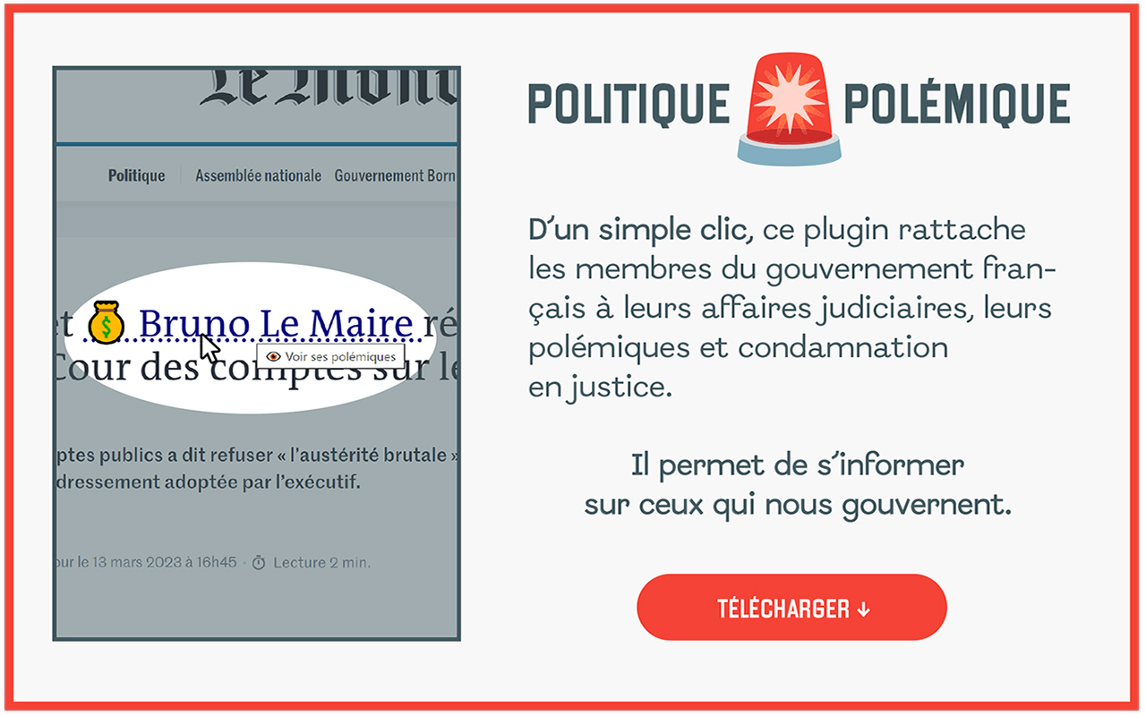 Politique 🚨 Polémique chrome谷歌浏览器插件_扩展第2张截图