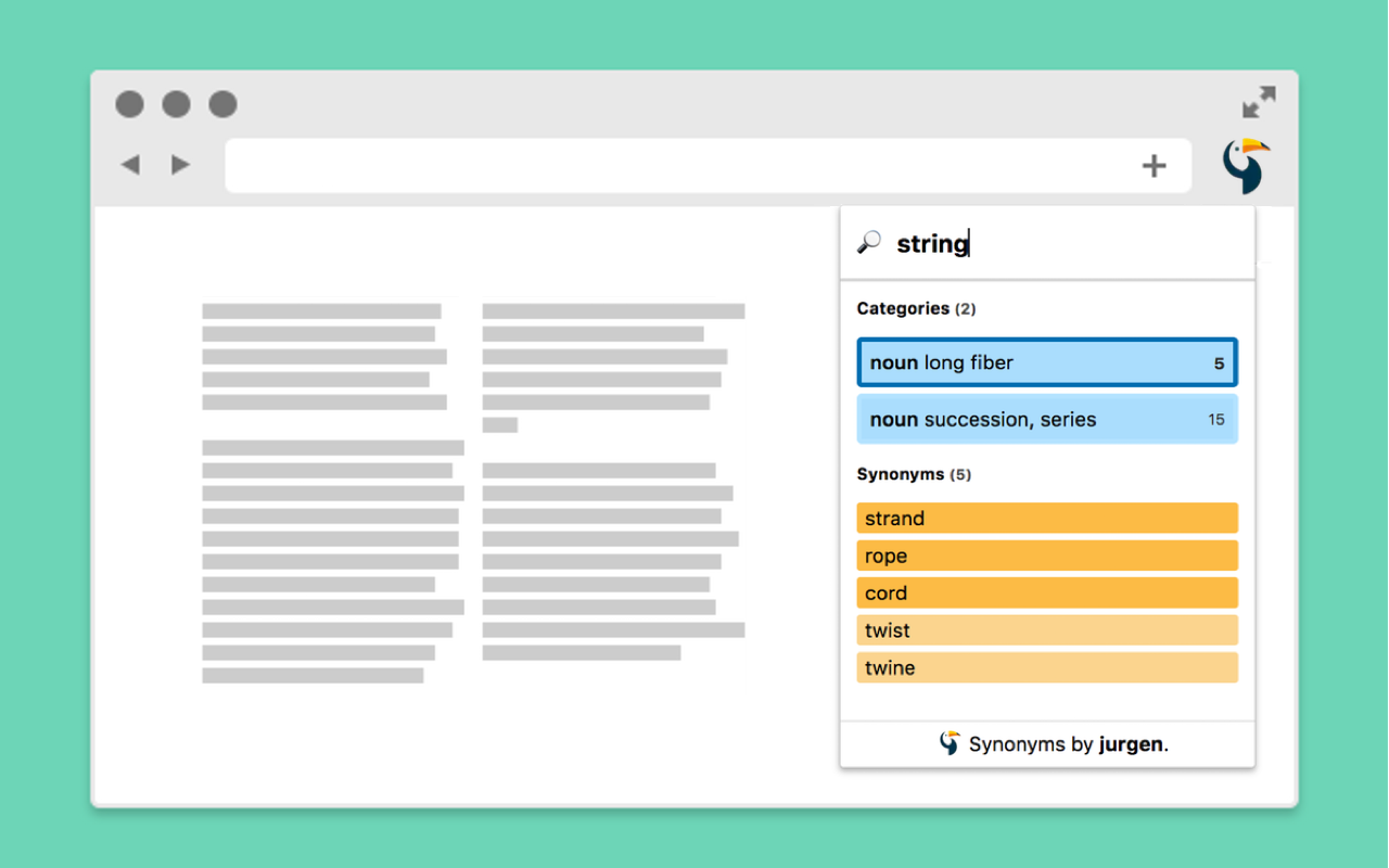 Synonyms Deluxe chrome谷歌浏览器插件_扩展第1张截图