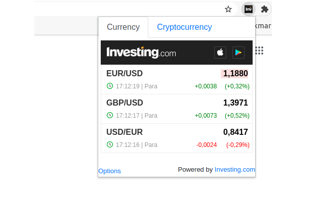 Investing.com Currencies chrome谷歌浏览器插件_扩展第1张截图