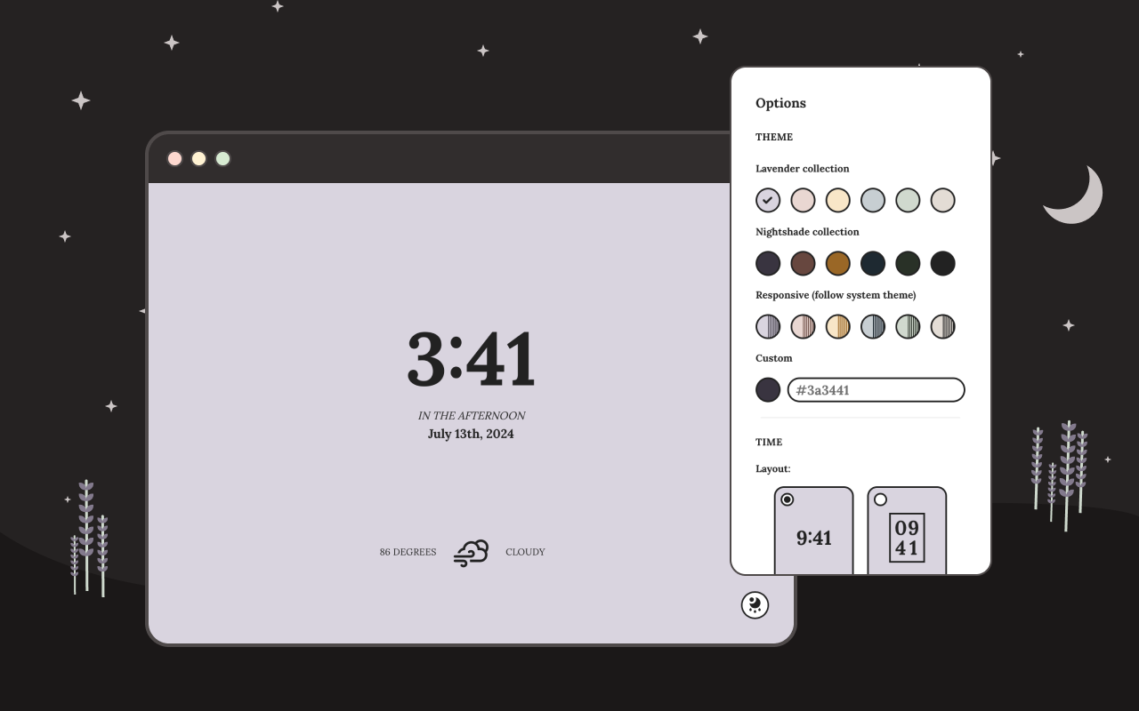 lavender | new tab chrome谷歌浏览器插件_扩展第4张截图
