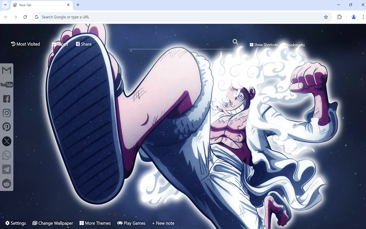 One Piece Gear 5 Wallpaper chrome谷歌浏览器插件_扩展第1张截图