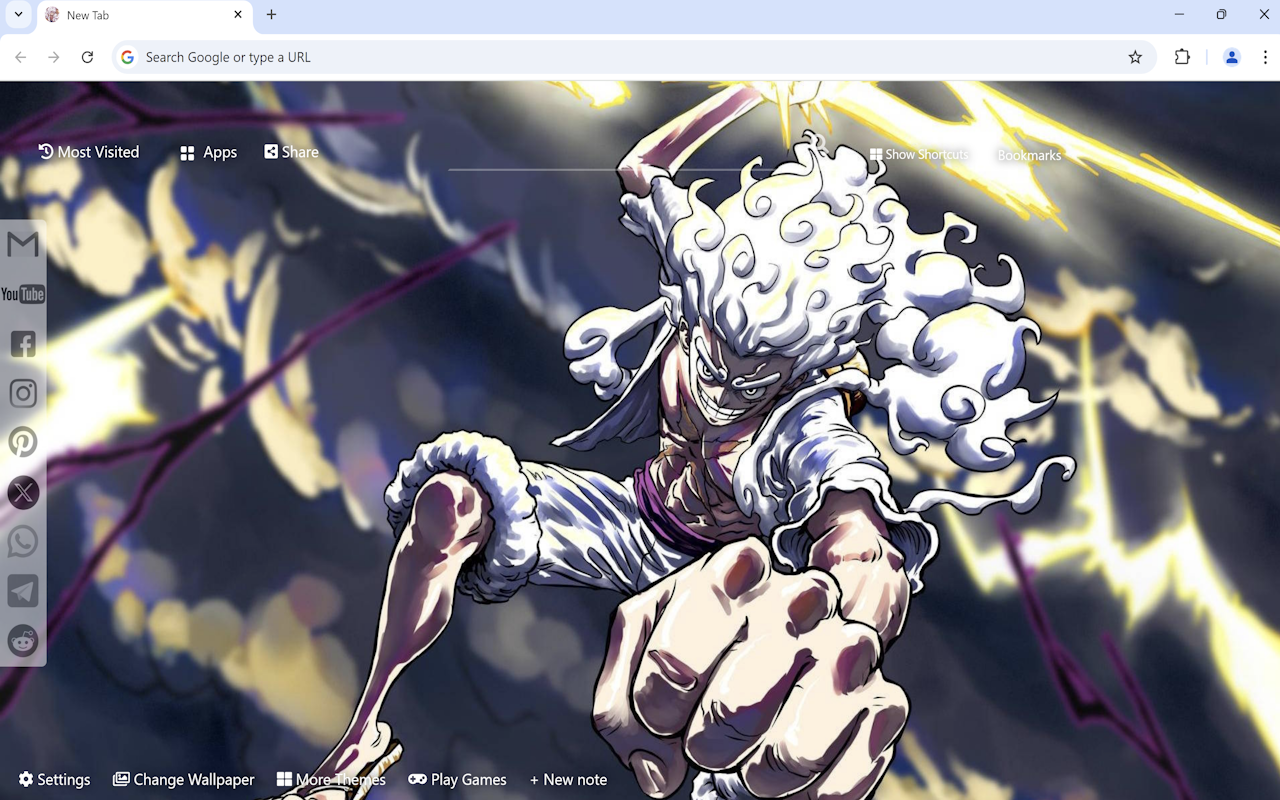 One Piece Gear 5 Wallpaper chrome谷歌浏览器插件_扩展第2张截图