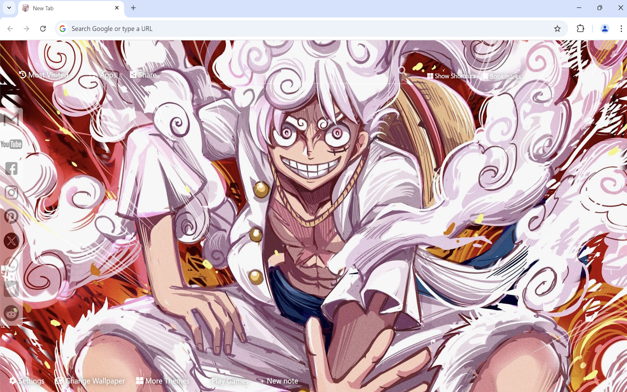 One Piece Gear 5 Wallpaper chrome谷歌浏览器插件_扩展第3张截图