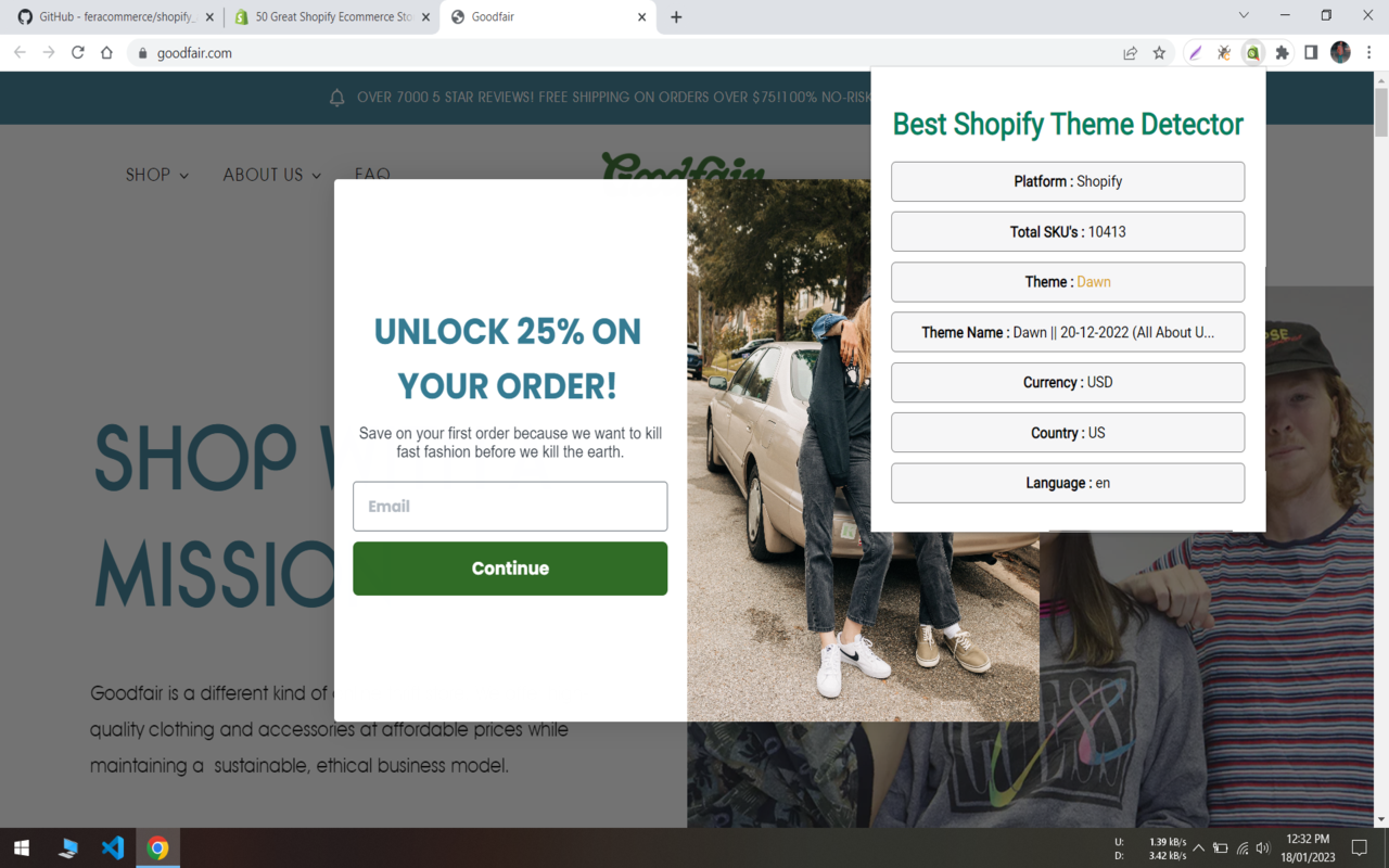 Best Shopify Theme Detector chrome谷歌浏览器插件_扩展第2张截图