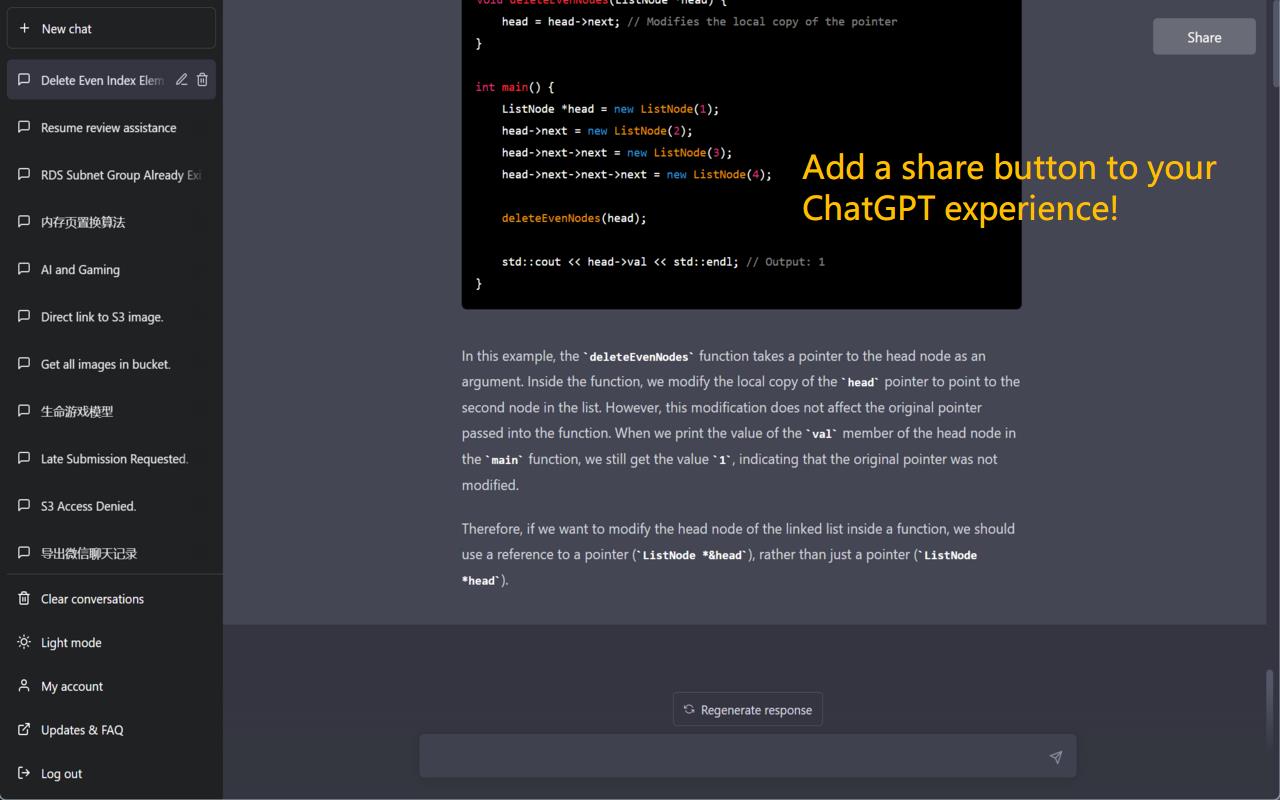 ShareGPTConvo chrome谷歌浏览器插件_扩展第3张截图