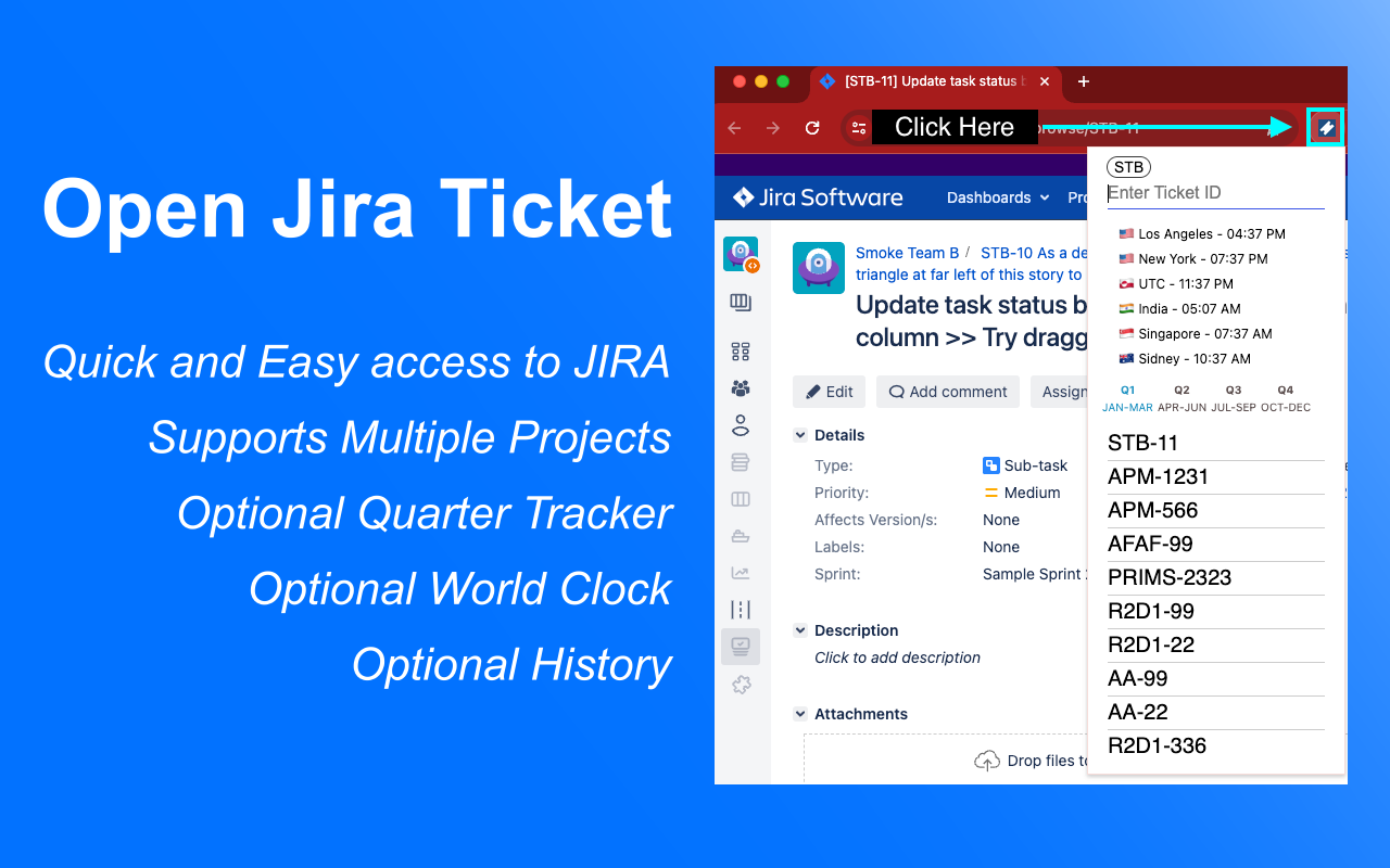 Open JIRA Ticket chrome谷歌浏览器插件_扩展第3张截图
