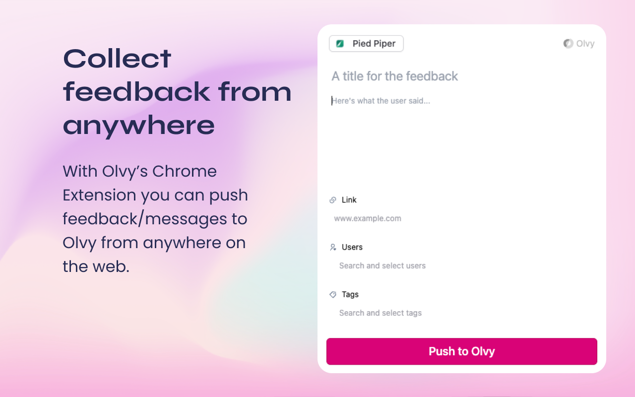 Olvy Chrome Extension chrome谷歌浏览器插件_扩展第1张截图