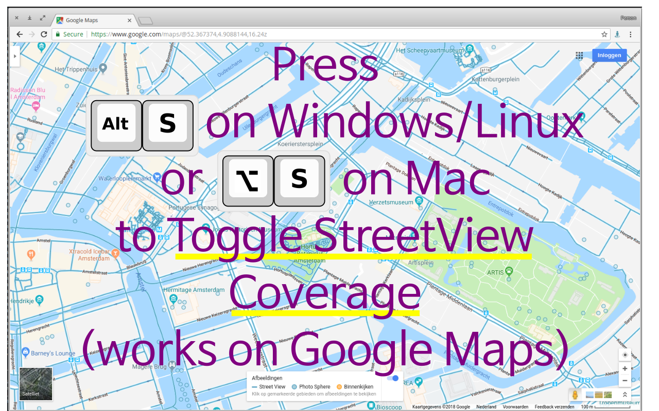 Toggle StreetView Coverage chrome谷歌浏览器插件_扩展第1张截图