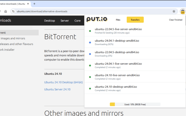simple put.io chrome谷歌浏览器插件_扩展第4张截图