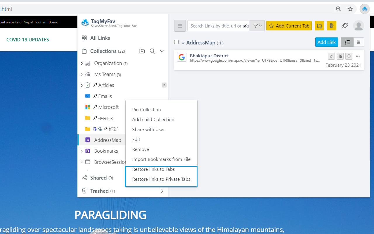 TagMyFav chrome谷歌浏览器插件_扩展第2张截图