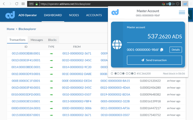 ADS Wallet chrome谷歌浏览器插件_扩展第1张截图