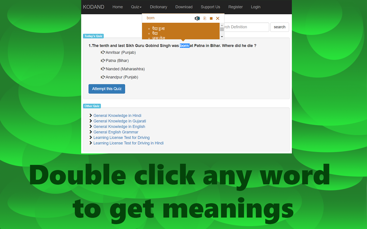 English Hindi English Dictionary chrome谷歌浏览器插件_扩展第4张截图