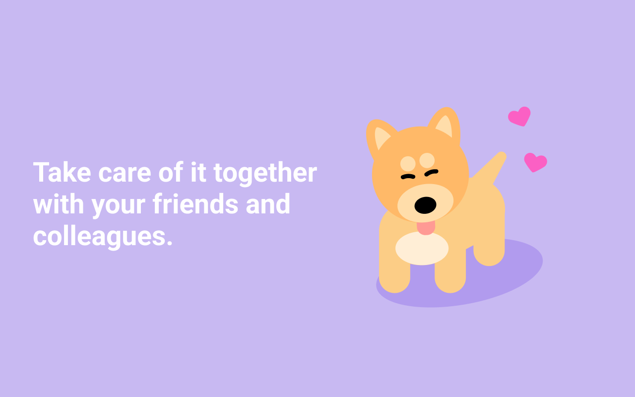 Happy dog - virtual pet for you and friends chrome谷歌浏览器插件_扩展第1张截图