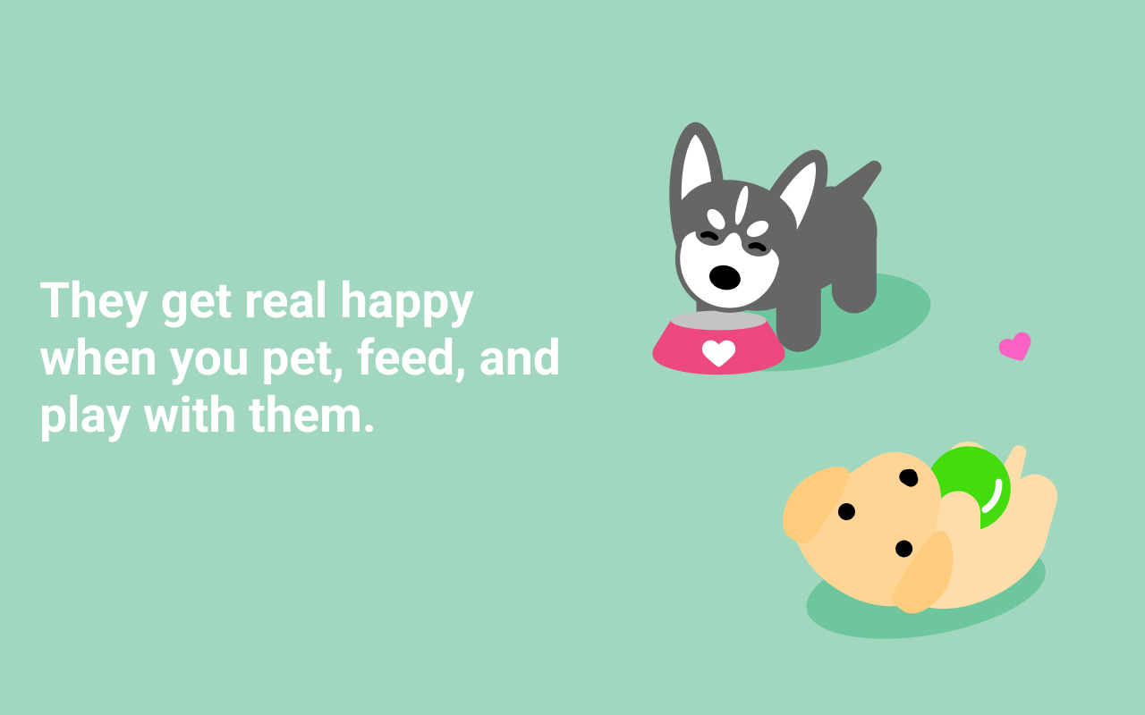 Happy dog - virtual pet for you and friends chrome谷歌浏览器插件_扩展第3张截图