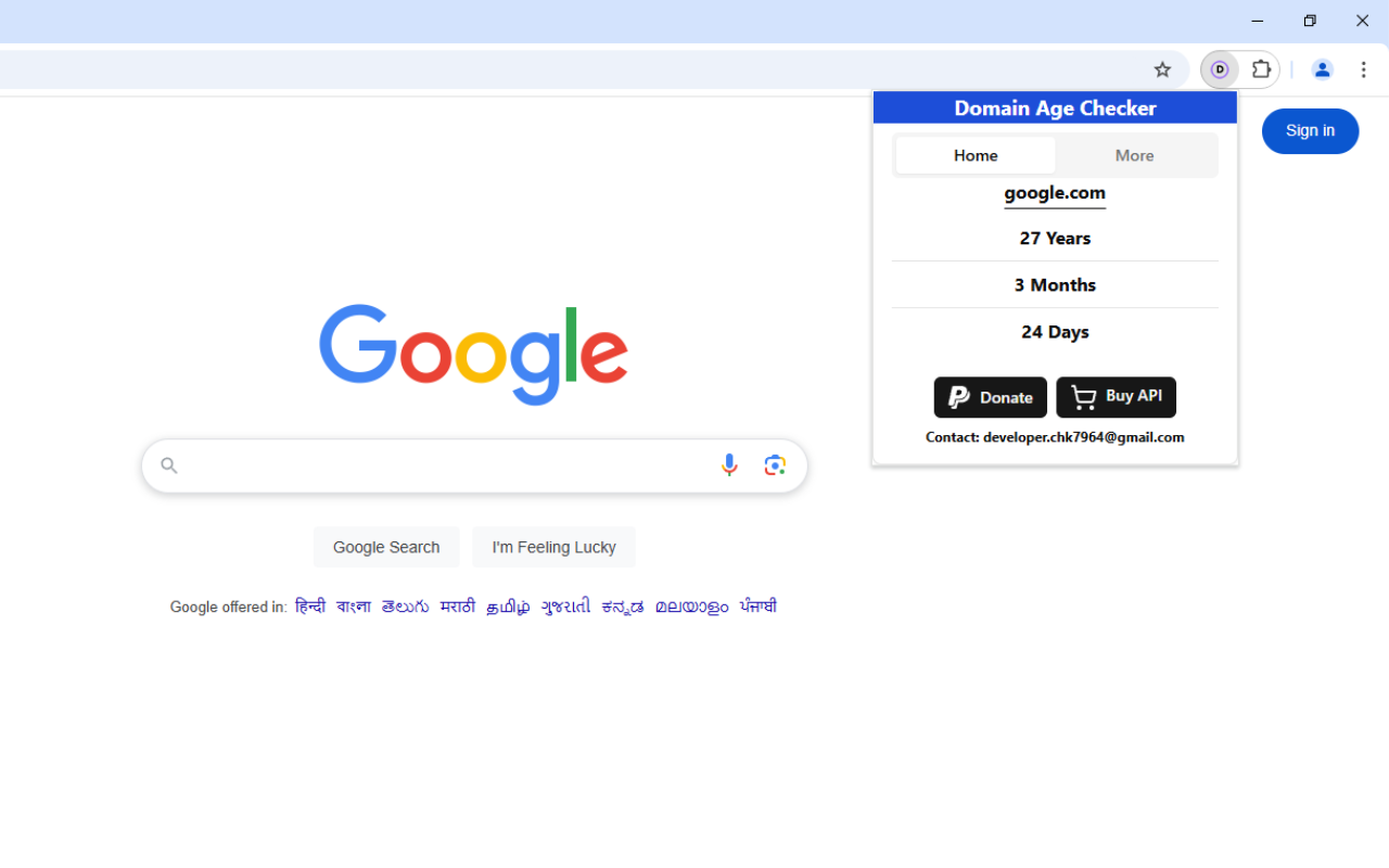 Domain Age Checker | Site Age Checker chrome谷歌浏览器插件_扩展第2张截图