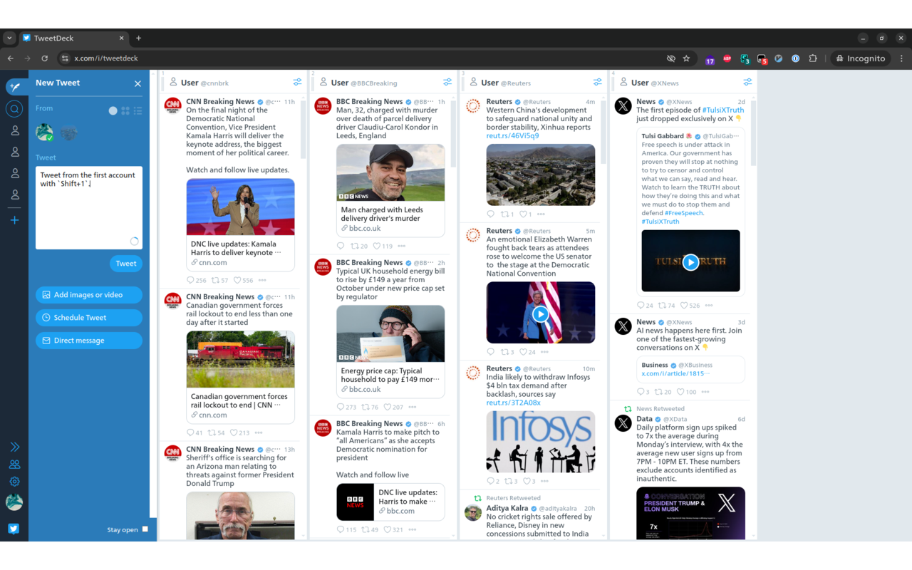 TweetDeck Account Shortcuts chrome谷歌浏览器插件_扩展第2张截图