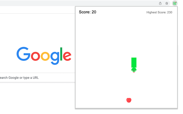 Apple Snake Game chrome谷歌浏览器插件_扩展第2张截图