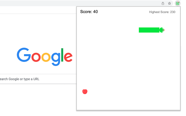 Apple Snake Game chrome谷歌浏览器插件_扩展第3张截图