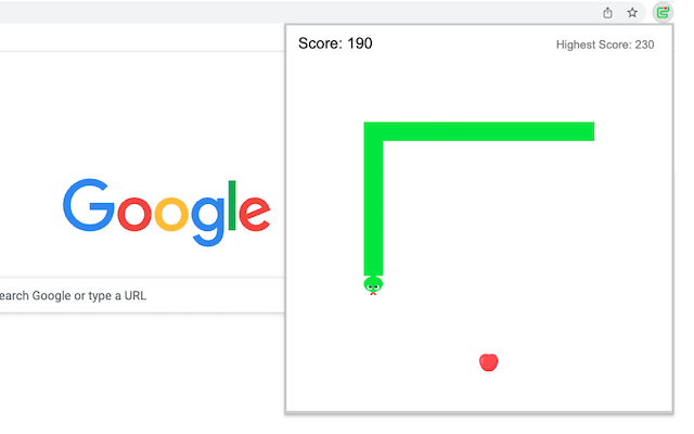 Apple Snake Game chrome谷歌浏览器插件_扩展第4张截图