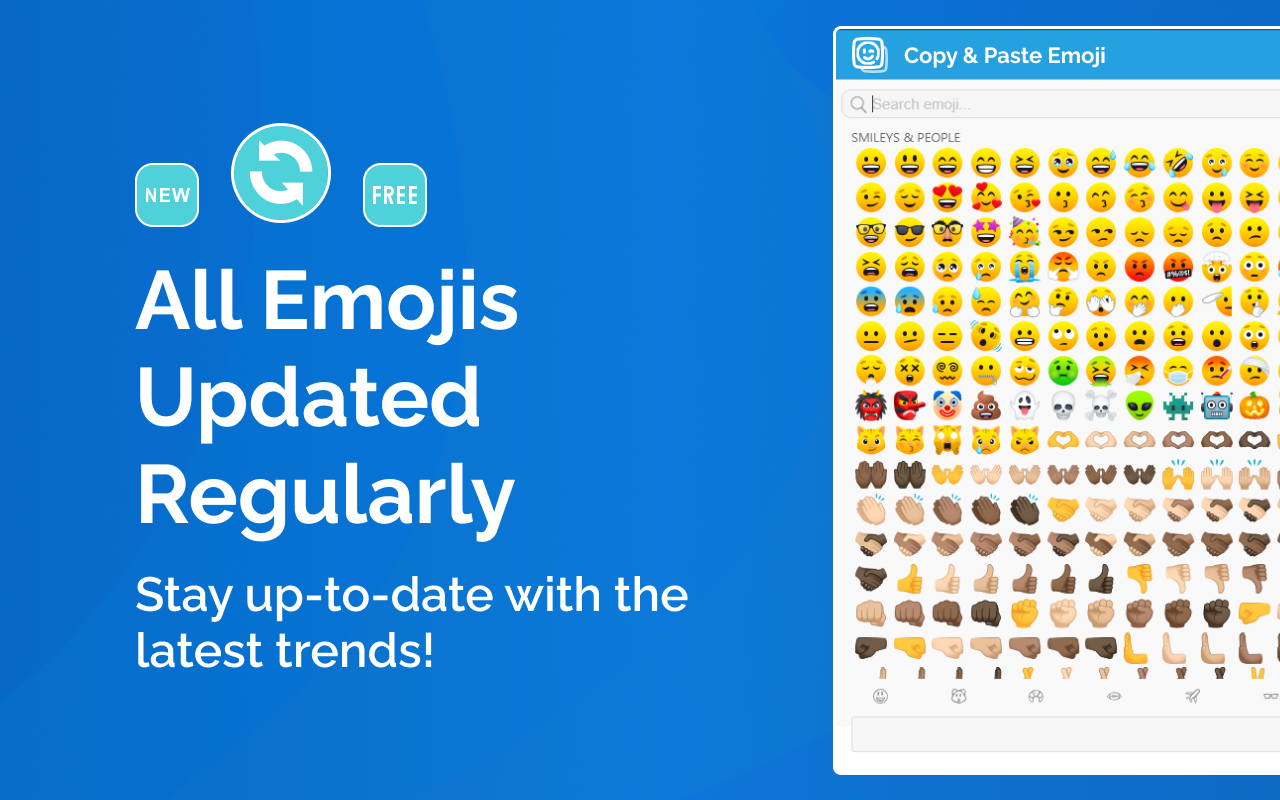 复制和粘贴表情符号 - Copy and Paste Emoji chrome谷歌浏览器插件_扩展第1张截图