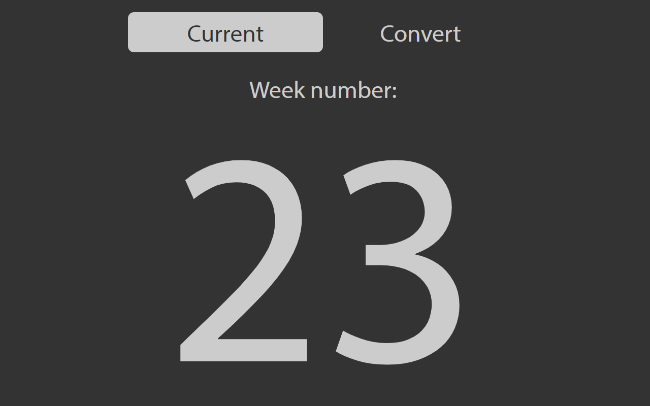 Week number extension chrome谷歌浏览器插件_扩展第1张截图