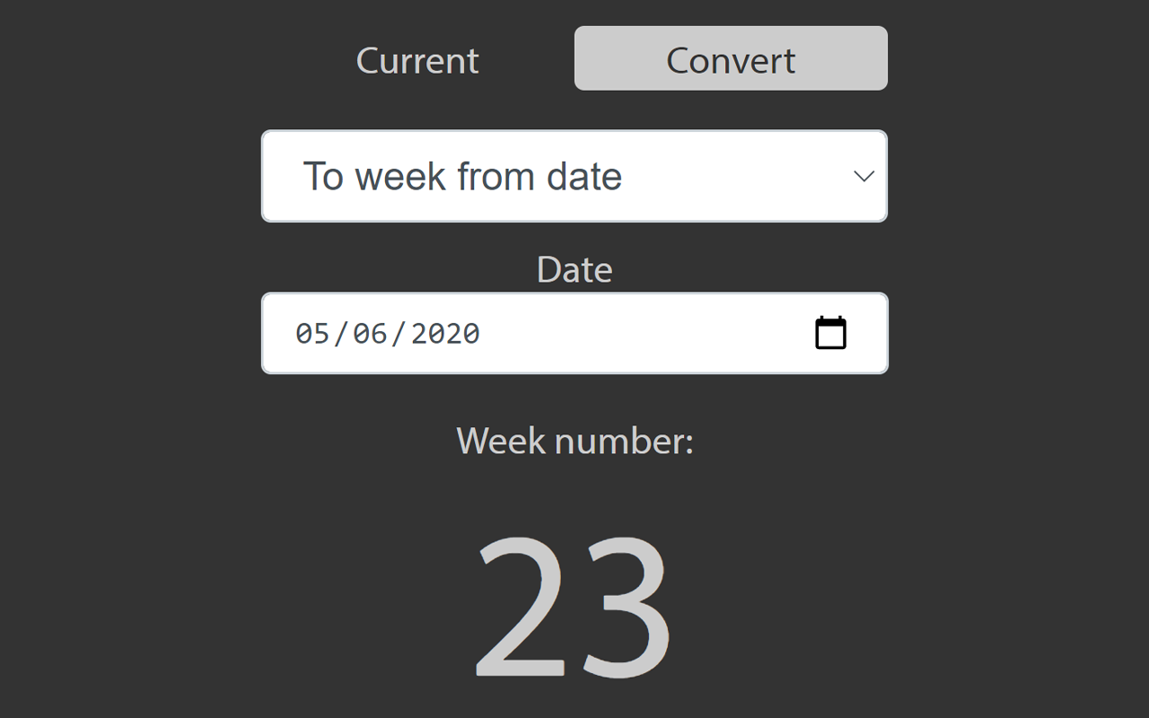 Week number extension chrome谷歌浏览器插件_扩展第2张截图